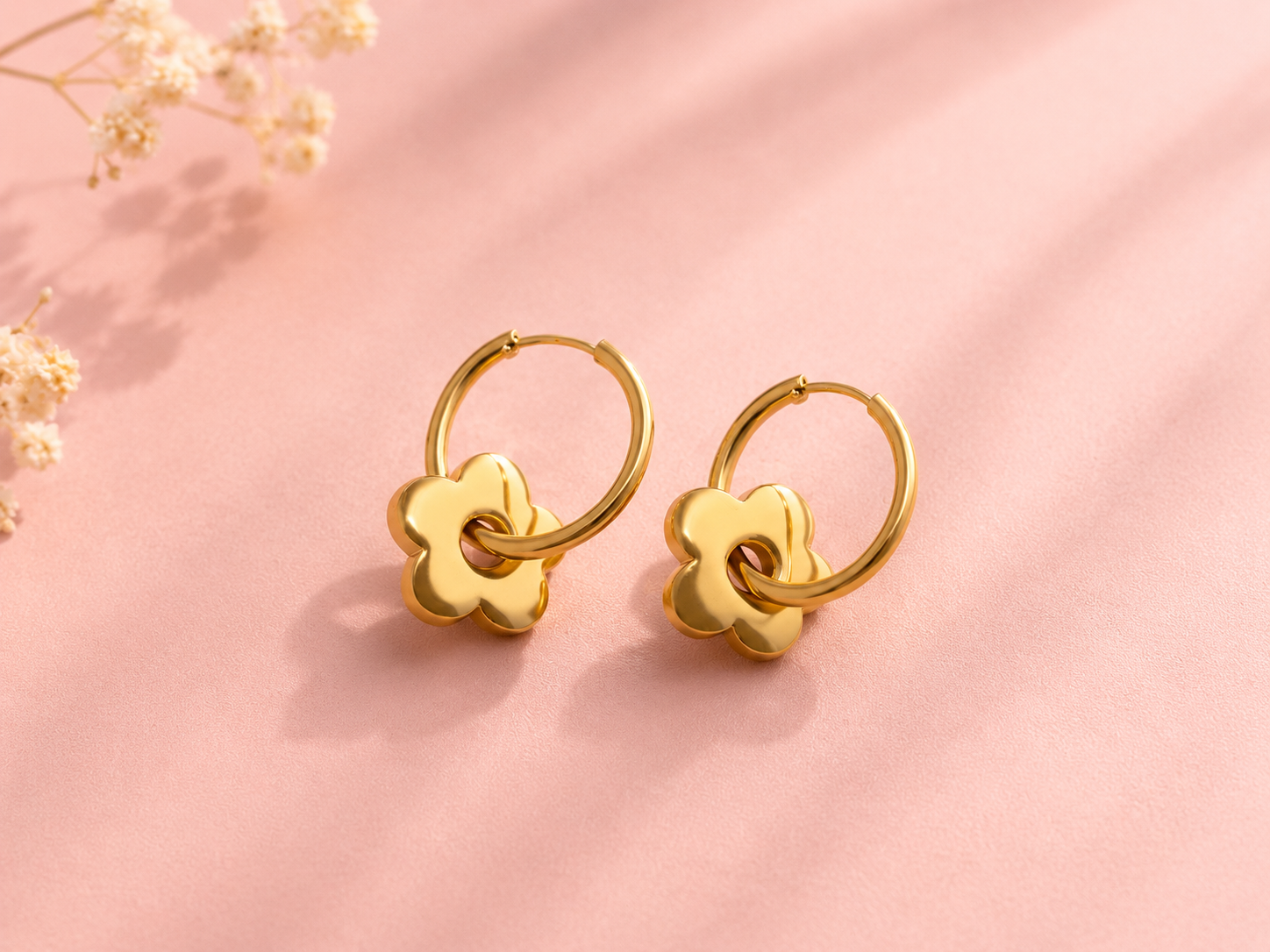 Boucles d'oreilles Fleur Elégance