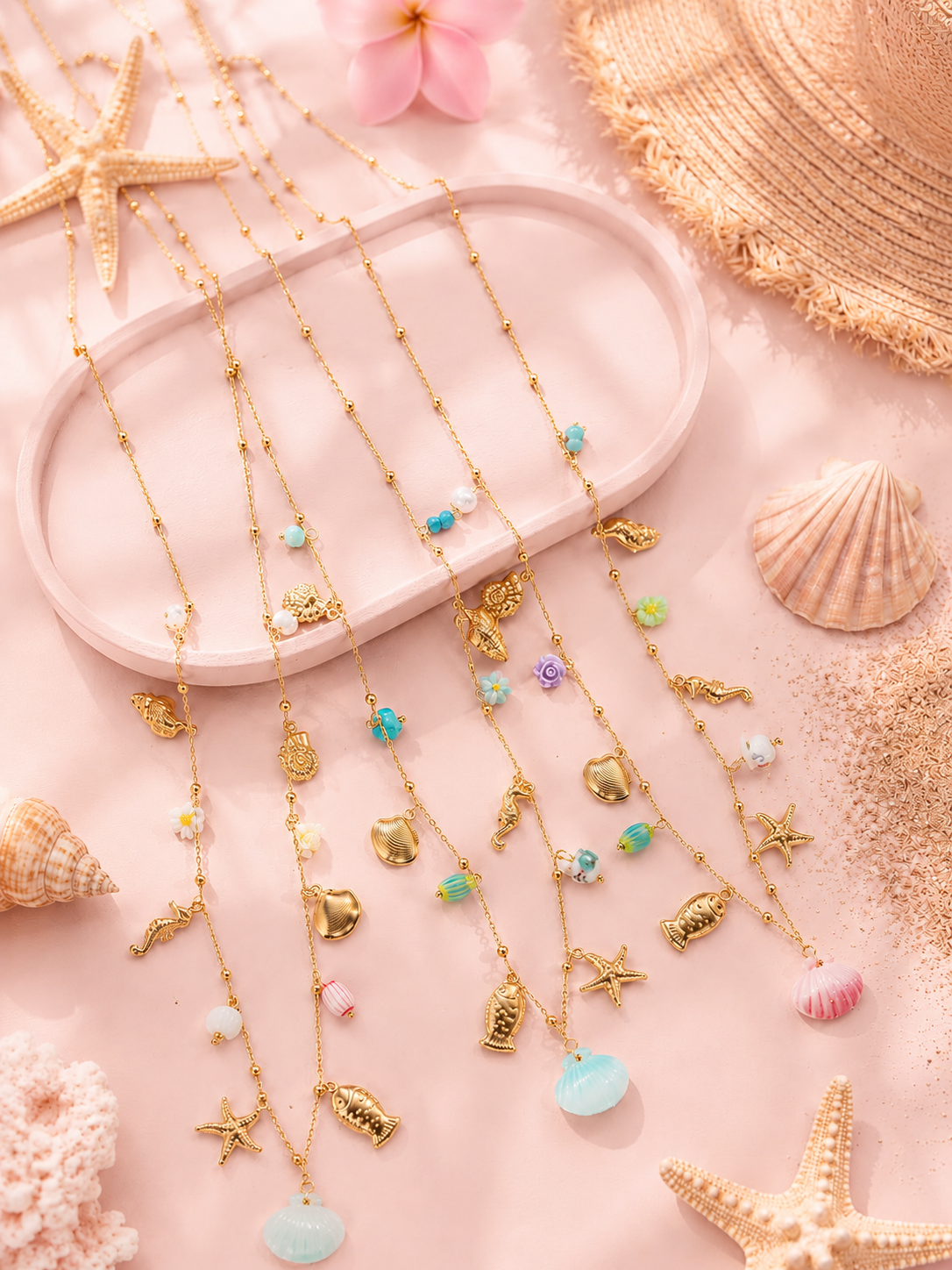 Coffret Secret de l'Océan - 3 Colliers Assortis