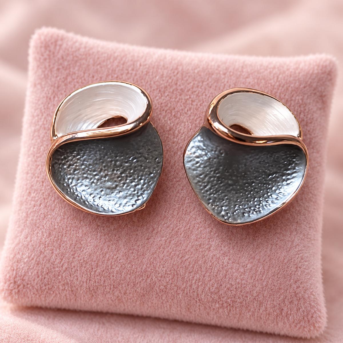 Boucles Pétales Bicolores