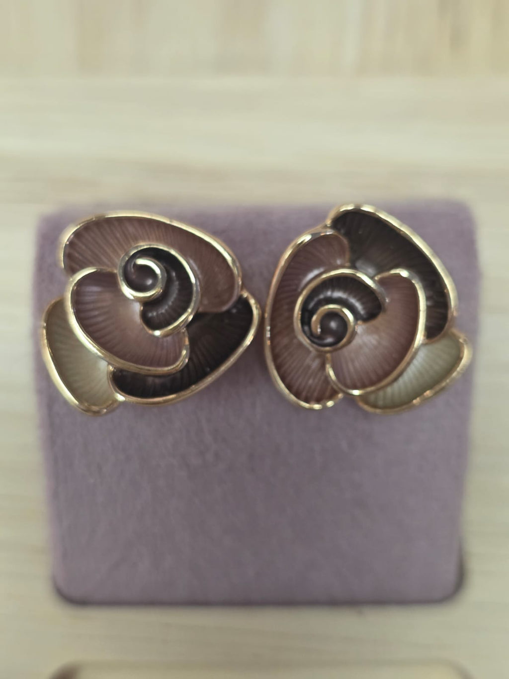 Boucles d’oreilles Rose Velours
