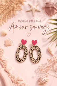 Boucles d'oreilles Amour Sauvage - Les Perles d'Ornelia