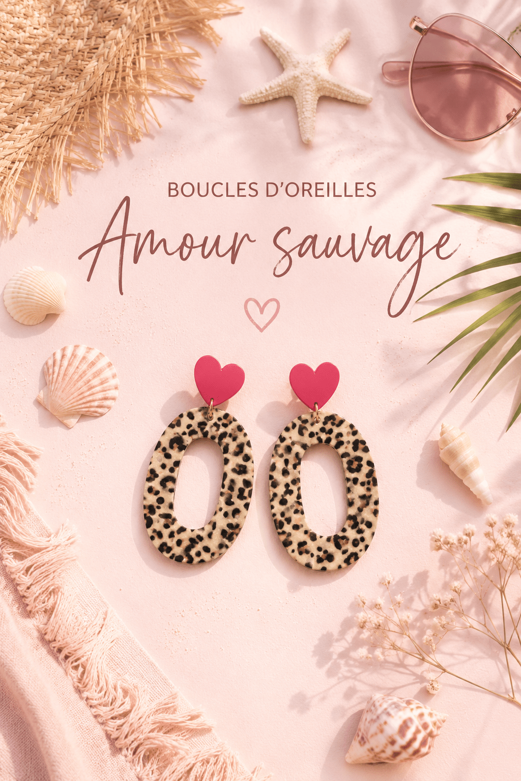 Boucles d'oreilles Amour Sauvage - Les Perles d'Ornelia