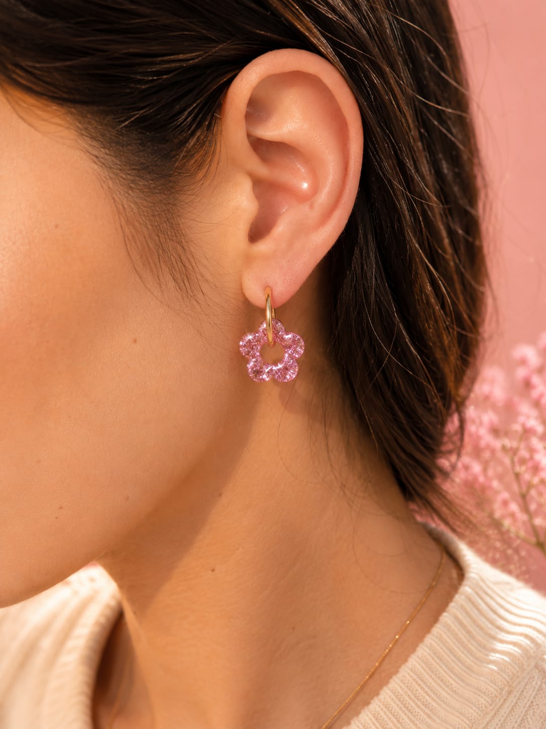 Boucles d'oreilles Eclat de fleur - Les Perles d'Ornelia