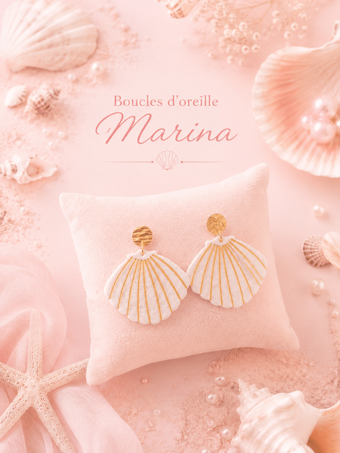 Boucles d'oreilles Marina - Les Perles d'Ornelia
