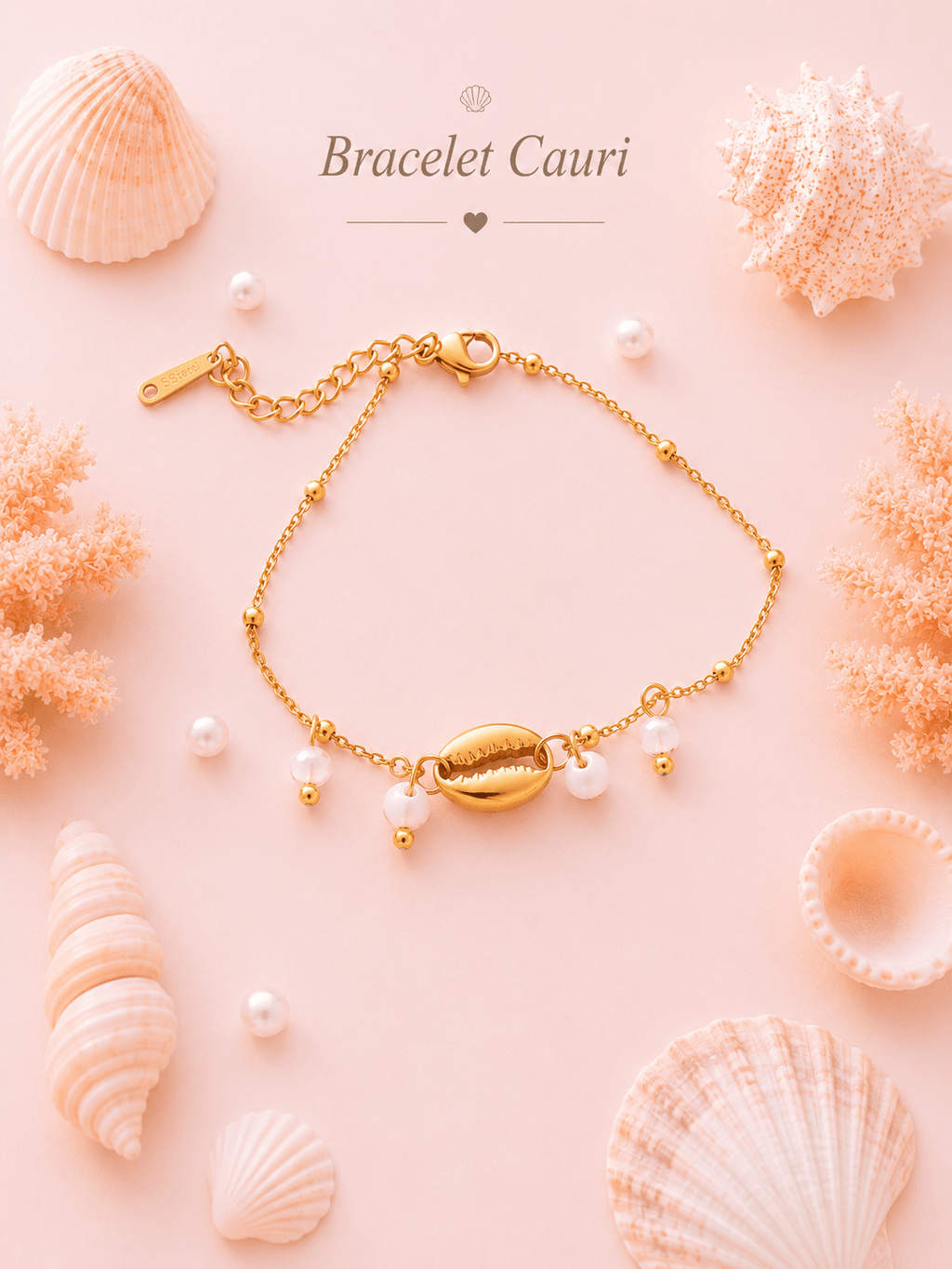 Bracelet Cauri - Les Perles d'Ornelia