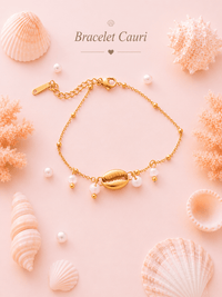 Bracelet Cauri - Les Perles d'Ornelia