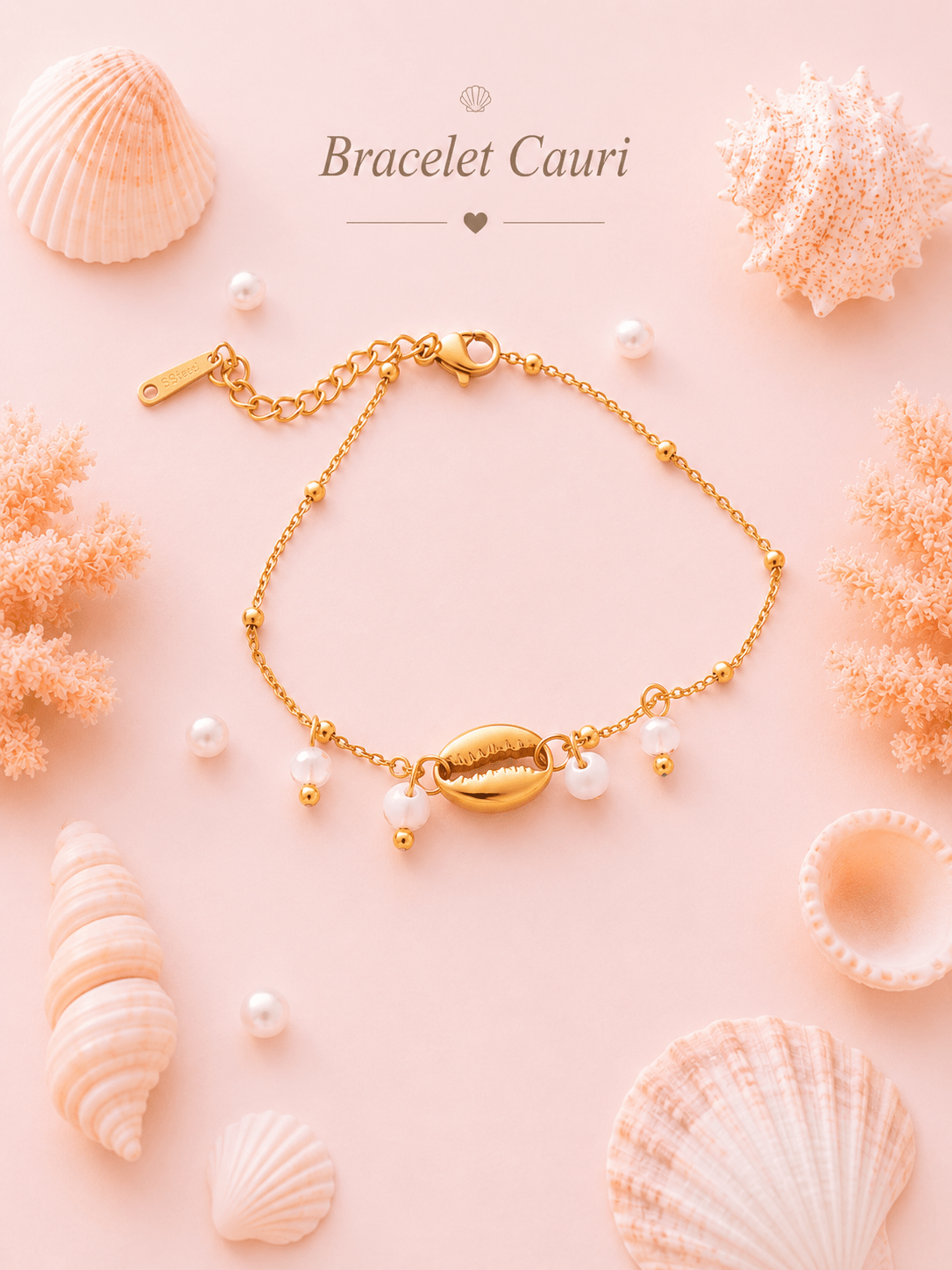Bracelet Cauri - Les Perles d'Ornelia