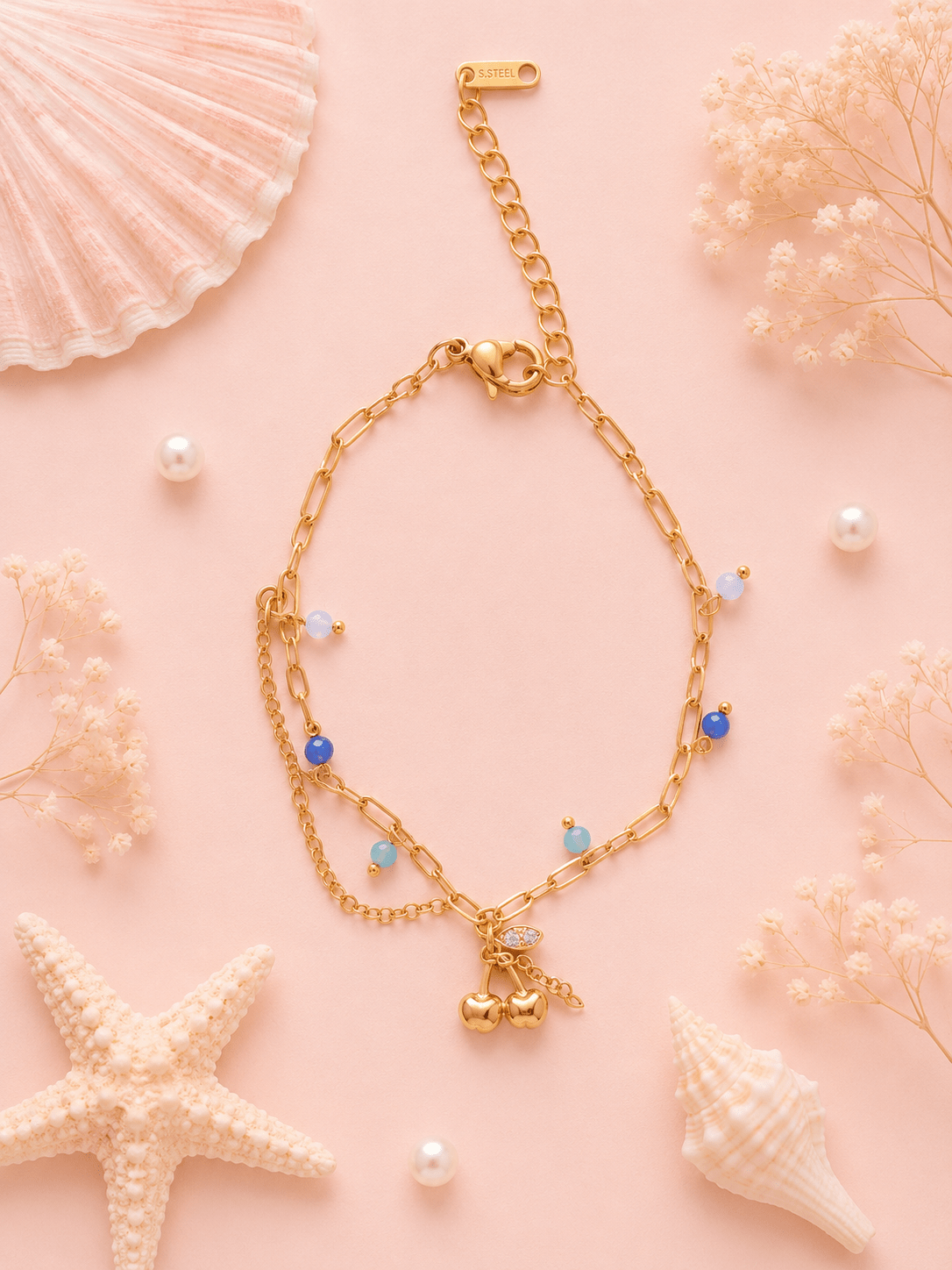 Bracelet Ceriséa - Les Perles d'Ornelia