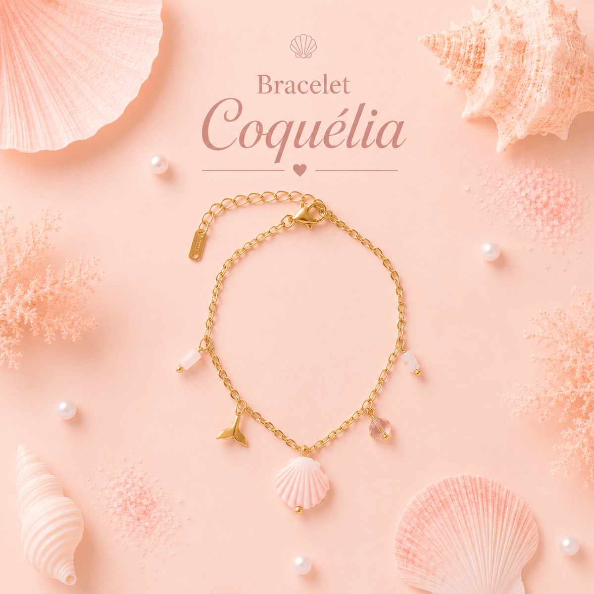 Bracelet Coquélia - Les Perles d'Ornelia