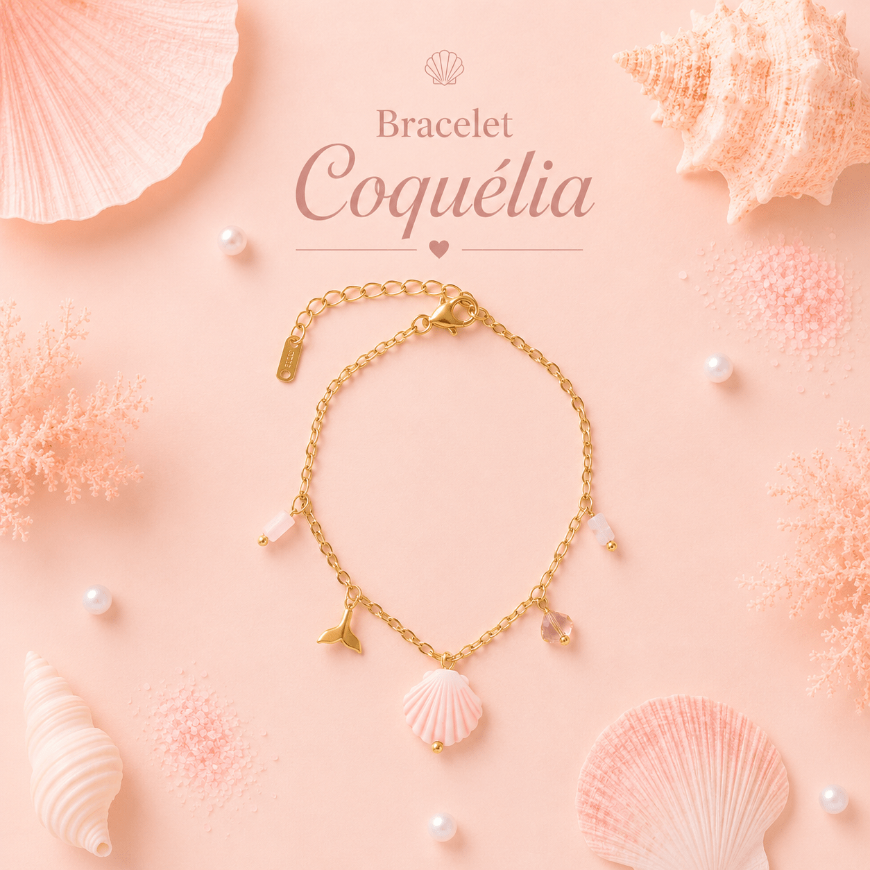 Bracelet Coquélia - Les Perles d'Ornelia