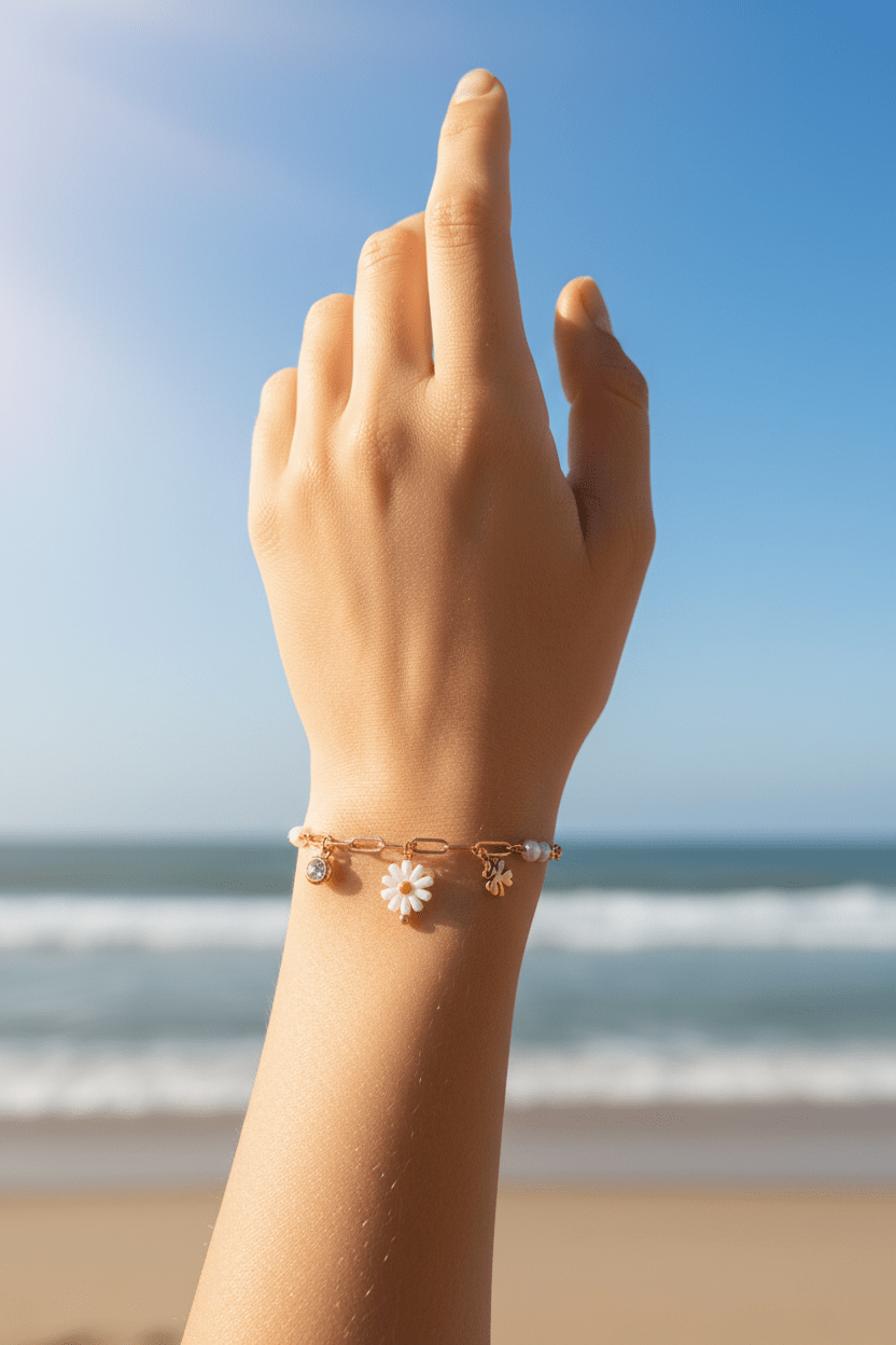 Bracelet Marguerite - Les Perles d'Ornelia