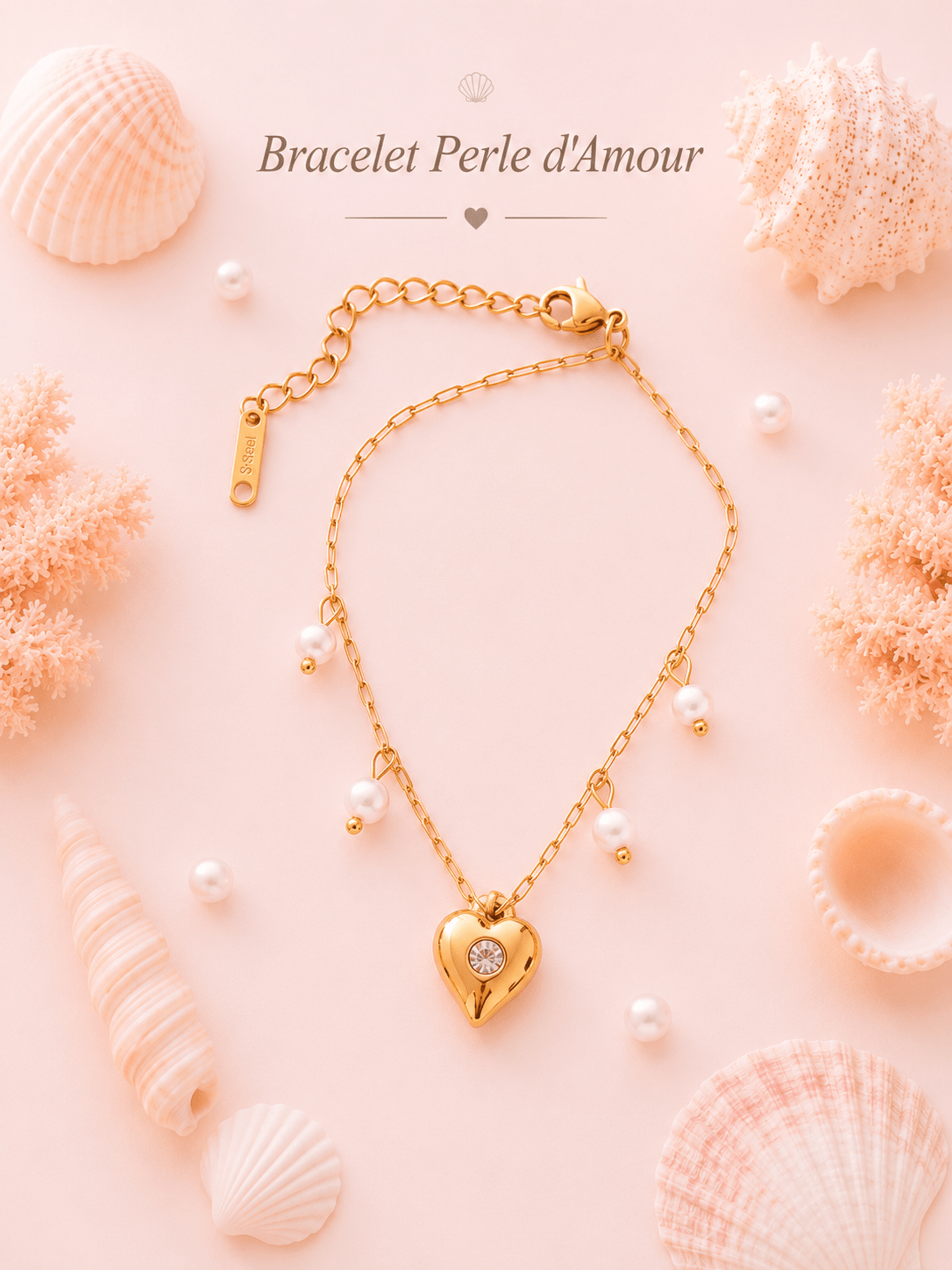 Bracelet Perle d'Amour - Les Perles d'Ornelia
