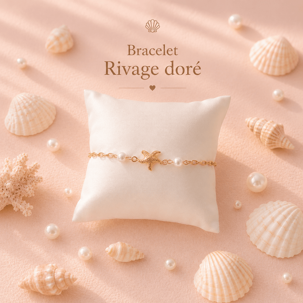Bracelet Rivage Doré - Les Perles d'Ornelia