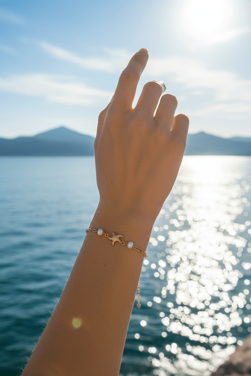 Bracelet Rivage Doré - Les Perles d'Ornelia