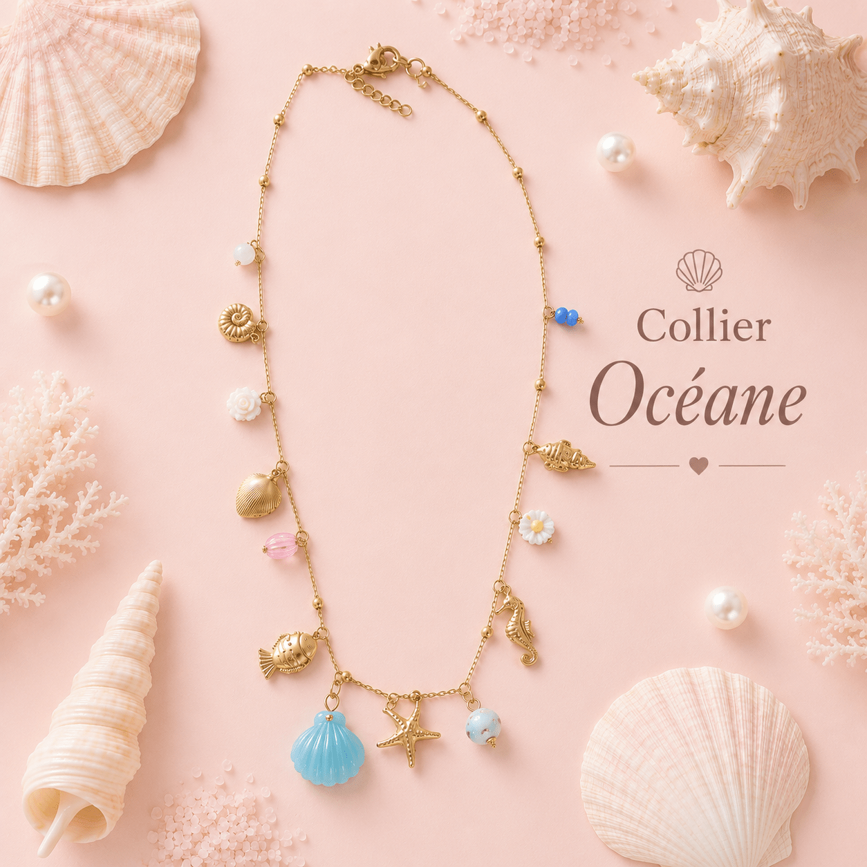 Collier Océane - Les Perles d'Ornelia
