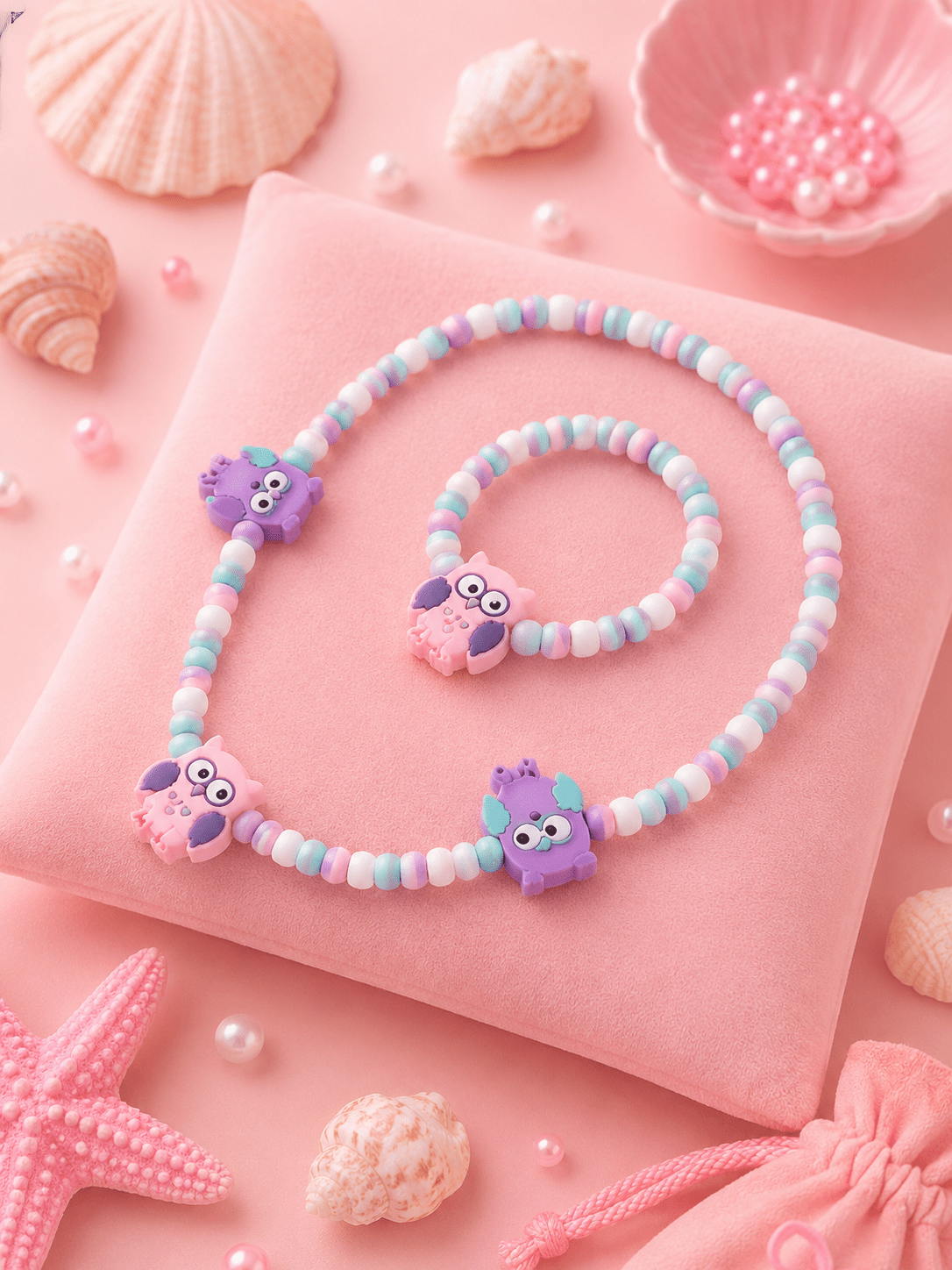 🦉Parure Chouette Enchantée🦉 - Les Perles d'Ornelia