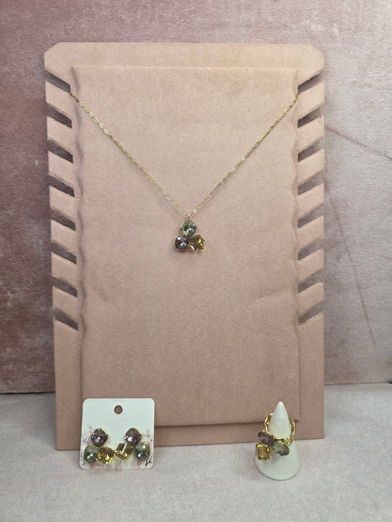 Parure Topaze Cristal - Les Perles d'Ornelia